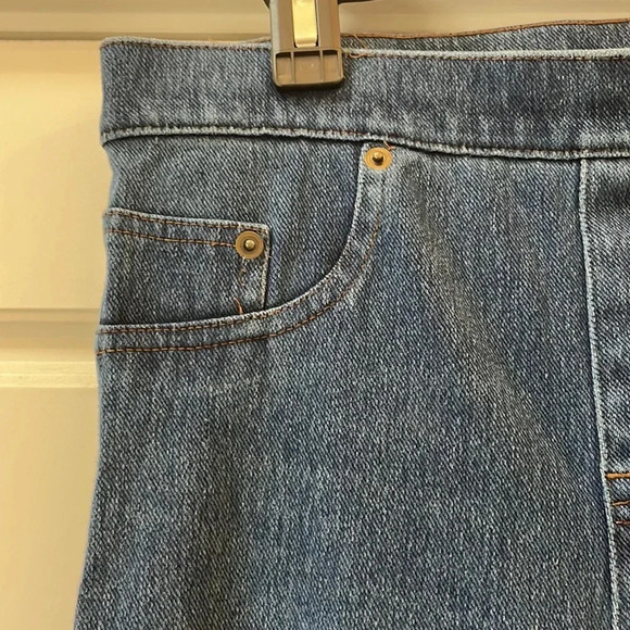 SPANX denim leggings size medium‎ dark wash - Picture 6 of 12